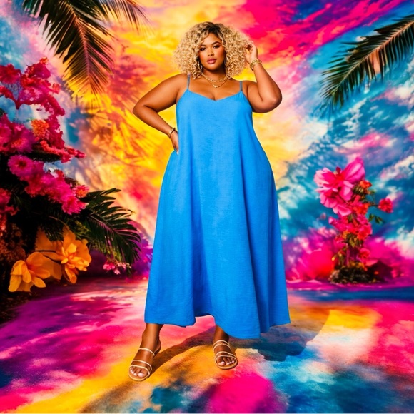 Torrid Vibrant Blue Maxi Dress - Picture 5 of 10